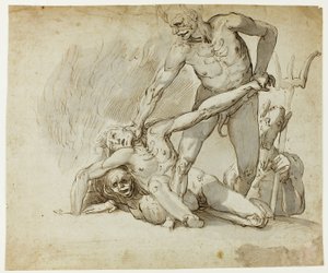 Die Verdammten in der Hölle von Follower of John Hamilton Mortimer
