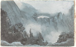 Bergszene mit Felsen