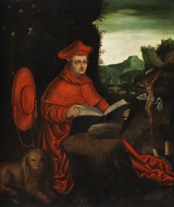 Kardinal Albrecht von Brandenburg als Kirchenvater Hieronymus