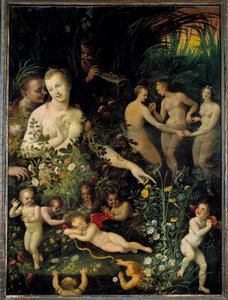 Allegorie, genannt Allegorie des Wassers oder Allegorie der Liebe von Fontainebleau School
