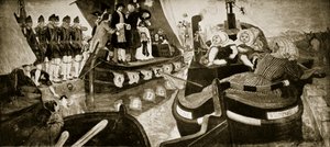Die Eröffnung des Bridgewater-Kanals, 1768, Illustration aus 