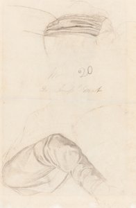 Zwei Draperiestudien von Ford Madox Brown