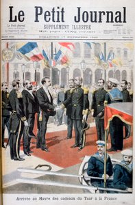 Ankunft in Le Havre der Geschenke des Zaren in Frankreich, 1895