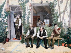 Beim Barbier, 1895