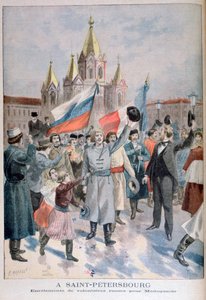 Einschreibung russischer Freiwilliger für Madagaskar, St. Petersburg, 1895 von Fortuné Méaulle