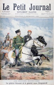 Französischer General Saussier und russischer General Dragomirov von Fortuné Méaulle