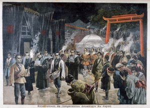 Beerdigung der Kaiserinwitwe von Japan von Fortuné Méaulle