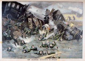 Militärzugunfall in Dorpat, Russland, 1897