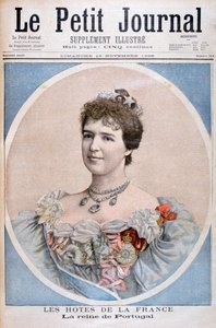 Porträt von Königin Amelia von Portugal, 1896 von Fortuné Méaulle