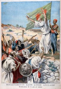 Predigt des Heiligen Krieges während eines Aufstands in Britisch-Indien, 1897