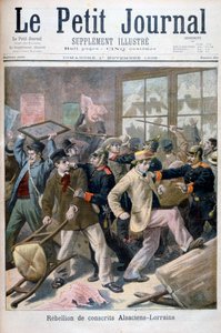 Rebellion der Elsass-Lothringer Wehrpflichtigen, 1896 von Fortuné Méaulle
