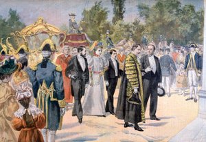 Der Lord Mayor von London besucht Bordeaux, Frankreich