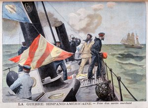Das Einfangen eines Handelsschiffs, Spanisch-Amerikanischer Krieg, 1898