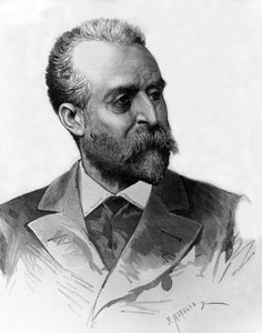 Jaume Ferran i Clua (1851-1929) Spanischer Arzt, der 1885 in Madrid Cholera behandelte, Gravur von Meaulle von Fortune Louis Meaulle