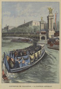 Eröffnung der Weltausstellung 1900 in Paris: die offizielle Flottille