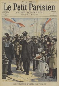Paul Kruger, ehemaliger Präsident von Transvaal, kommt in Frankreich an