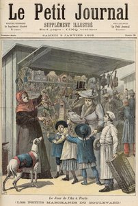 Neujahrstag in Paris: Die kleinen Stände am Boulevard, Titelblatt von 