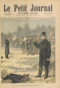 Das Duell zwischen Paul Deroulede (1846-1914) und Georges Clemenceau (1841-1929), Illustration aus 