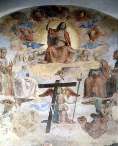 Das Jüngste Gericht (Detail Christus in Majestät) von Fra Bartolomeo