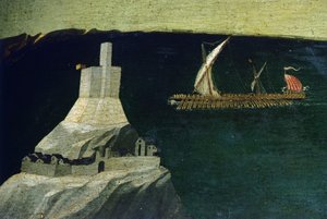 Boot, Detail aus Thebaid von Fra (c.1387 1455) Angelico
