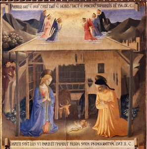 Leben Christi: die Geburt, Armadio degli Argenti von Fra  Angelico