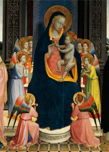 Madonna und Kind auf dem Thron mit Heiligen (Detail) von Fra (c.1387 1455) Angelico