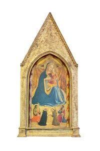 Madonna der Demut, Johannes der Täufer und Paulus: Begegnung von Dominikus und Franziskus von Assisi von Fra (c.1387 1455) Angelico