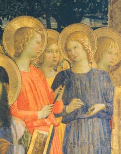 San Marco Altarbild, von Giovanni da Fiesole, bekannt als Fra Angelico (1400-ca. 1455), Tempera auf Holz, 220x227 cm (Detail), ca. 1440 von Fra (c.1387 1455) Angelico