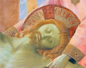 Die Kreuzabnahme oder der Altar der Heiligen Dreifaltigkeit, ca. 1432, von Giovanni da Fiesole, bekannt als Fra Angelico (1400-ca. 1455), Tempera auf Holz von Fra (c.1387 1455) Angelico