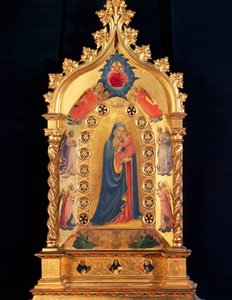 Die Jungfrau mit dem Reliquiarstern mit Jungfrau und Kind, Heiliger Pere, Heiliger Petrus, Heiliger Dominikus und Heiliger Thomas von Aquin