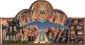 Das Jüngste Gericht Jesus Christus in einer Mandorla