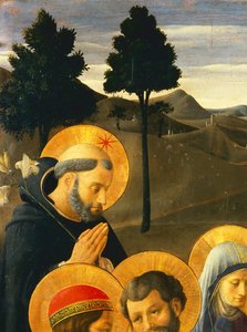 Detail von St. Dominikus aus der Kreuzigung