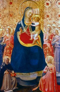 Madonna und Kind mit Heiligen, Mitte 15. Jahrhundert