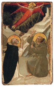 Dominikus und die Stigmatisierung des Franziskus von Fra Angelico