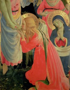 Santa Trinita Altarbild, Detail von Maria Magdalena von Fra Angelico