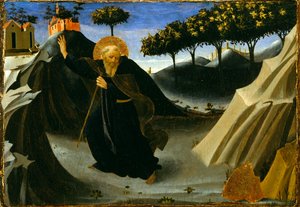 Hl. Antonius Abt meidet die Goldmesse, 1430er Jahre