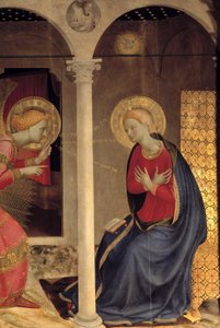 Die Verkündigung - Pala de Cortone von Fra Angelico