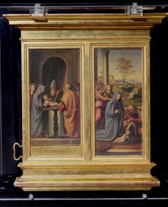 Darstellung im Tempel und die Geburt Christi, ca. 1497