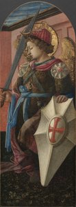 Tafel eines Triptychons: Der Erzengel Michael (1458)