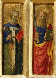 Die Apostel Petrus und Paulus vom Perugia-Altar von Fra Giovanni Angelico da Fiesole