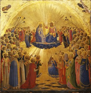 Die Krönung der Jungfrau, 1434-1435 von Fra Giovanni Angelico da Fiesole