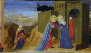 Die Heimsuchung. Predella des Altars Die Verkündigung, ca. 1433-1434