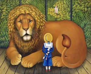 Der Löwe und Albert, 2001 von Frances Broomfield