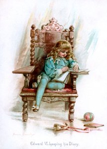 Edward VI. führt sein Tagebuch, 1897