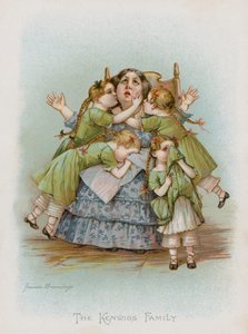 Die Familie Kenwigs (Chromolithografie) von Frances Brundage