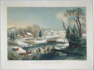 Amerikanische Winterszenen: Morgen von Frances Flora Bond Palmer