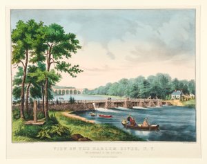 Ansicht des Harlem River, N.Y.