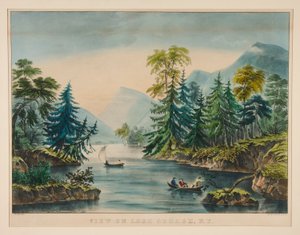 Ansicht auf den Lake George, NY von Frances Flora Bond Palmer