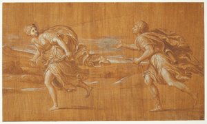 Apollon verfolgt Daphne von Francesco Albani