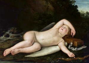 Schlafender Eros von Francesco Albani